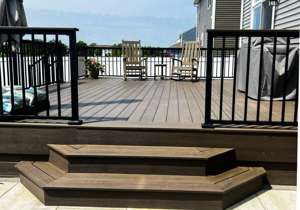 Stunning Deck with Elegant Railing